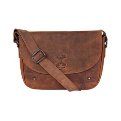 leather crossbody sling bag for men and women's