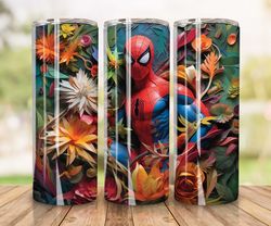 Spiderman 20oz Sublimation Tumbler Designs, Superhero Straight