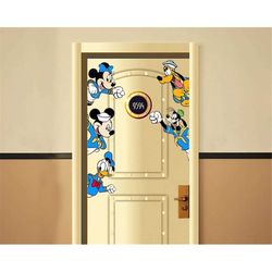 mickey and friends disney cruise inspired magnets for cruise ship stateroom doors, lilo and stitch magnet, chip and dale