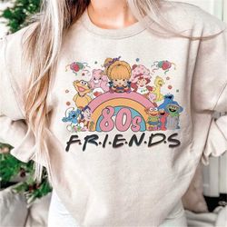 vintage retro friends 80s shirt, rainbow friends 80s shirt, growing up in the 80's shirt, 80s cartoon shirt , birthday g