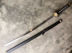 handmade full tang carbon steel japanese samurai sword katata, nordic sword, viking swords, norse swords, battle ready s