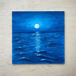 seascape acrylic painting original ocean art