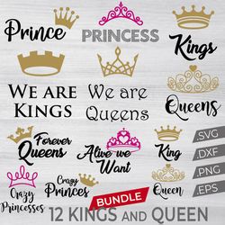 king and queen svg for cricut, king and queen svg, png