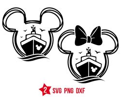 disney cruise silhouette svg, my first disney cruise svg, mickey trip svg, png