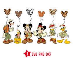 disney safari svg, animal kingdom svg, mickey friend safari svg, png