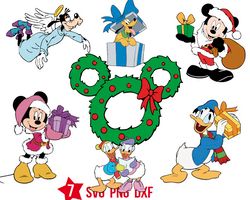 disney mouse christmas svg, mickey christmas svg, png