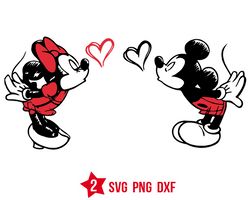 mickey mouse love svg, disney valentine's day svg, png