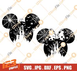 mickeyy and minniee halloween 2022 svg files for cricut, halloween svg, halloween bats svg, fall svg, mickeyy pumpkin sv