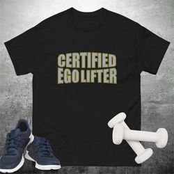 certified ego lifter pump cover - gym pump cover - gym graphic tee - diamond text shirt