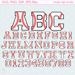 alphabet baseball font svg, sport svg, alphabet svg, baseball svg, font svg, bas