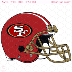 san francisco 49ers football helmet svg, sport svg, football helmet svg, san fra