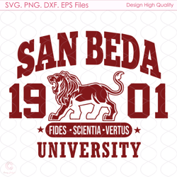 san beda university svg, sport svg, san beda svg, 1901 svg, red tiger svg, fides