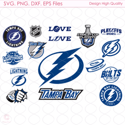 tampa bay lightning logo bundle svg, sport svg, tampa bay lightning, tampa bay s