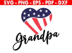 American Grandpa, Grandpa Svg Png Digital File, Fathers Day Svg, Fathers Day, Grandparents Day, Cricut Cut File