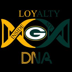 loyalty inside my dna green bay packers svg