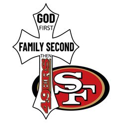 god first family second then san francisco 49ers svg