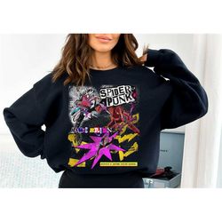 spider-punk sweatshirt, spiderman sweatshirt, across the spiderverse sweatshirt, spiderpunk sweatshirt, spiderverse, mar