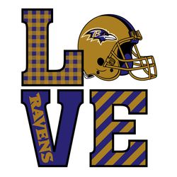 love baltimore ravens svg