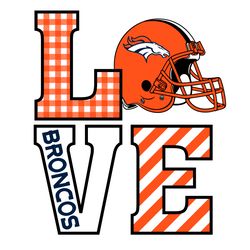 love denver broncos svg