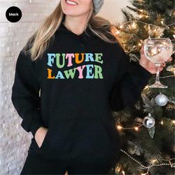 retro lawyer long sleeve shirt, groovy law student gift, law school sweatshirt, retro hoodie, gifts for lawyer women, la