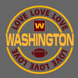 love washington football team svg