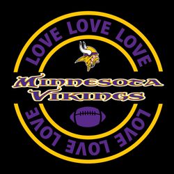 love minnesota vikings svg