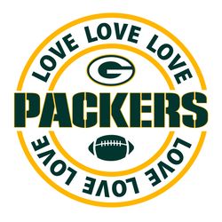 love green bay packers svg