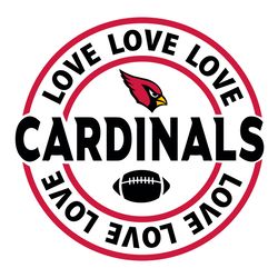 love arizona cardinals svg