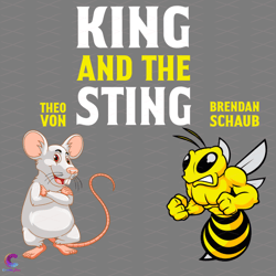 king and the sting svg, trending svg, mouse svg, bee svg, strong bee svg, cute m