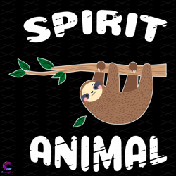 spirit animal svg, trending svg, sloth svg, animals svg, cute sloth svg, spirit