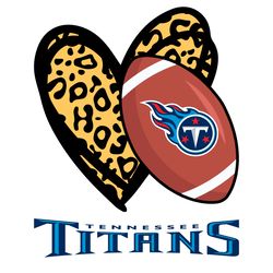 tennessee titans leopard heart svg