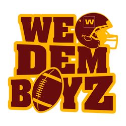 we dem boyz washington football team svg