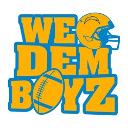 we dem boyz los angeles chargers svg