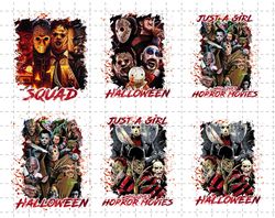 horror characters designs png clipart bundle, horror png bundle, halloween png, horror movies clipart, bundle for commer