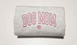 embroidered dog mama sweatshirt, mother gift