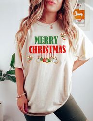 comfort colors retro vintage merry christmas shirt