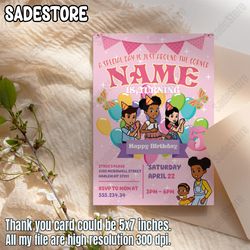 gracie's corner birthday invitation | editable gracies corner invite | gracie's template printable editable canva