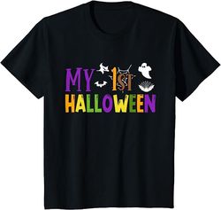 kids baby boys first time halloween my 1st halloween t-shirt