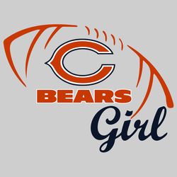 bears girl svg, sport svg, football teams svg, nfl svg, chicago bears logo, chicago svg, bears football team, chicago be