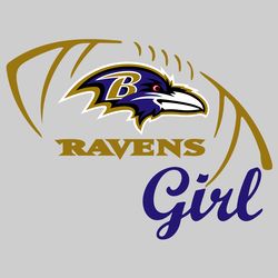 ravens girl svg, sport svg, football svg, football teams svg, nfl svg, baltimore ravens svg, ravens football team, raven