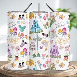 princess tumbler wrap, mickey and friends tumbler, magic kingdom tumbler, princess skinny tumbler, snack coffee tumbler,