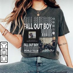 fall out boy music shirt, merch vintage so much for tour 2023 tickets album so much graphic tee y2k 90s gift for fan l90