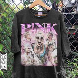 p!nk music shirt, p!nk 2023 vintage retro 90s style v2, p!nk trustfall world tour album 2023 graphic tee unisex gift hoo