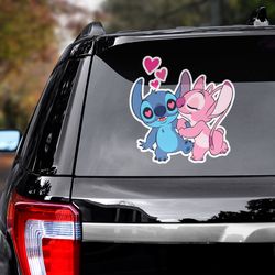 movie sticker, lilo and stitch sticker, lilo and stitch decal for car, movie decal, movie sticker for car