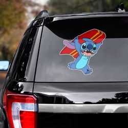 lilo and stitch decal for car, lilo and stitch sticker, movie decal, movie sticker, disney crocs, movie sticker for car