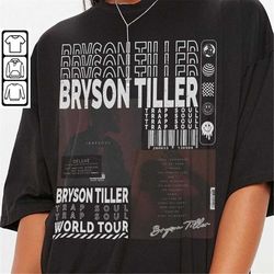 bryson tiller music shirt, 90s y2k merch vintage bryson tiller back and i'm better tour 2023 tickets album trap soul png