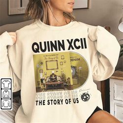 quinn xcii music shirt, 90s y2k merch vintage quinn xcii the people's tour 2023 tickets album the story of us  gift for