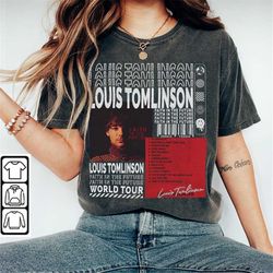 louis tomlinson music shirt, y2k 90s merch vintage album faith in the future tour 2023 tickets graphic tee gift for fan