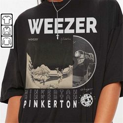 weezer music shirt,y2k 90s merch vintage weezer world tour 2023 tickets album pinkerton tee gift for fan l1505m