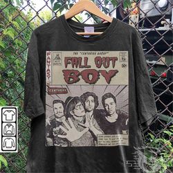fall out boy comic shirt, 90s vintage merch book art fall out boy centuries album tour 2023 graphic tee unisex gift hood